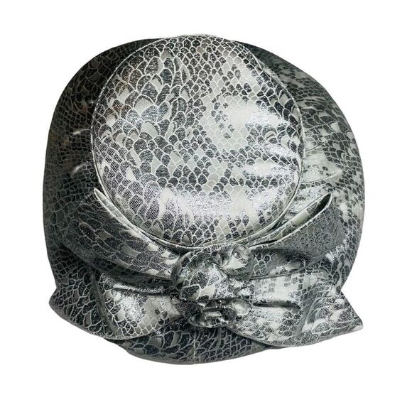 Terramina Silver Church Derby Wedding Hat